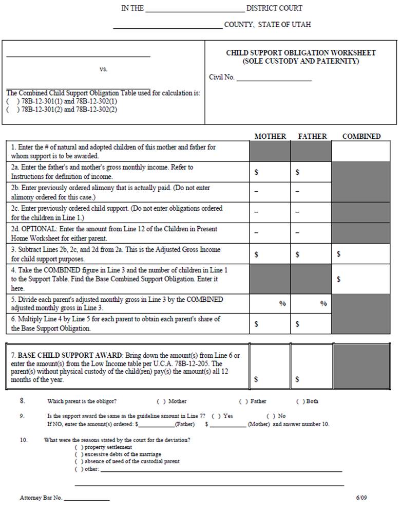 Appendix G-P - State of Utah Office of Recovery Services
